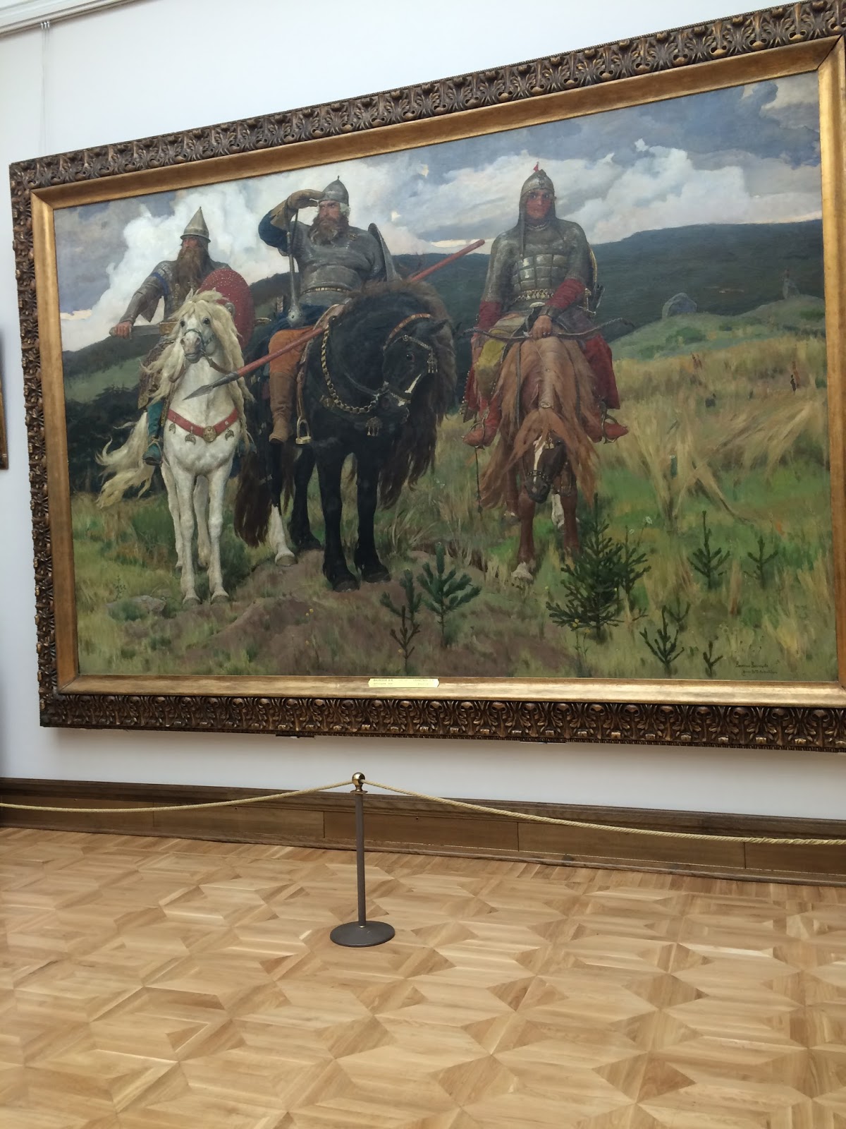 Васнецов богатыри Третьяковская галерея