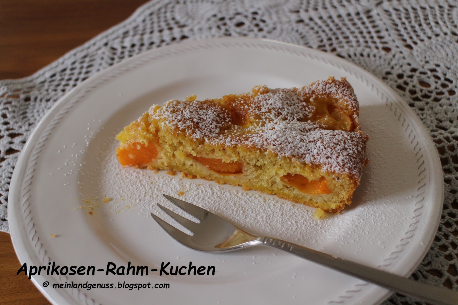 mein Land und Gartengenuss: Aprikosen-Rahm-Kuchen