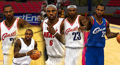 NBA 2K13 LeBron James All-time Cyberface Pack