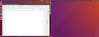 Layar ubuntu terlihat ada dua saat di screen shoot Layar ubuntu terlihat ada dua saat di screen shoot