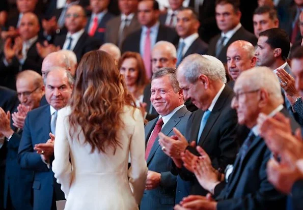 King Abdullah and Queen Rania attended the launch of 10 years National Strategy for improving the human resources