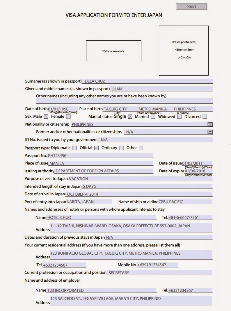 Esors Haeppiness How To Apply For Japan Visa For Filipinos