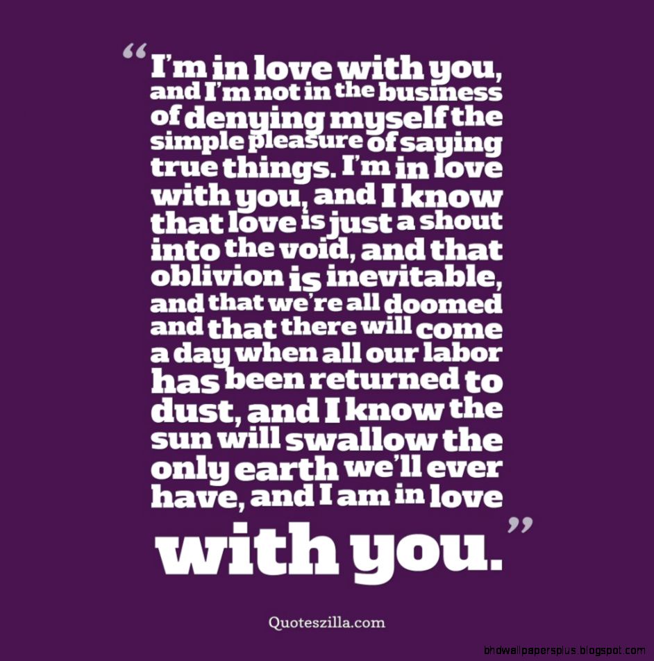 Im in Love with You Quotes for Him