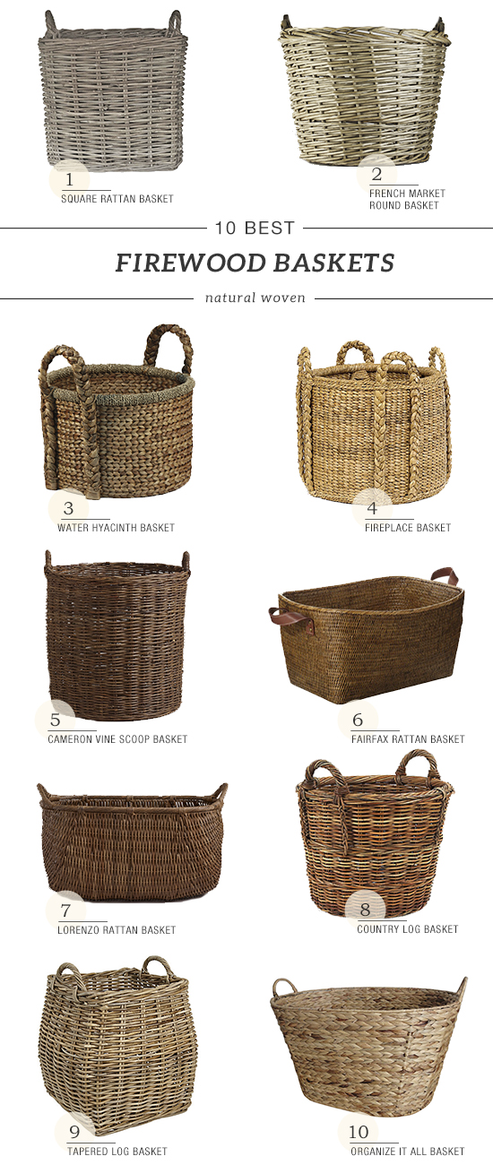 10 best woven baskets for firewood shopping picks by My Paradissi