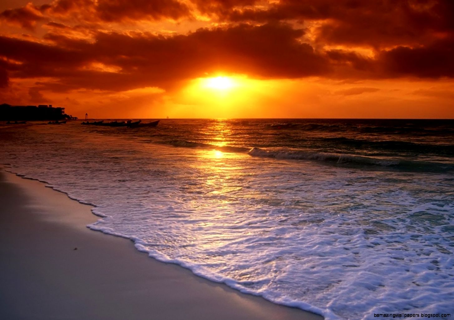 Ocean Sunrise Wallpaper  Full HD Wallpapers