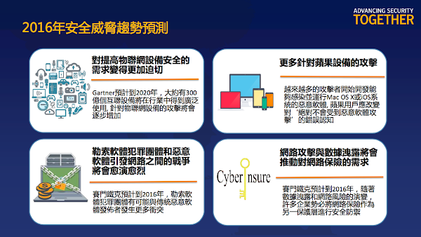 2016年資訊安全8大威脅趨勢，賽門鐵克：針對蘋果設備的攻擊會越來越多