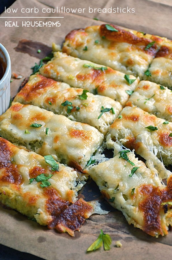 lowcarb LOW CARB CAULIFLOWER BREADSTICKS