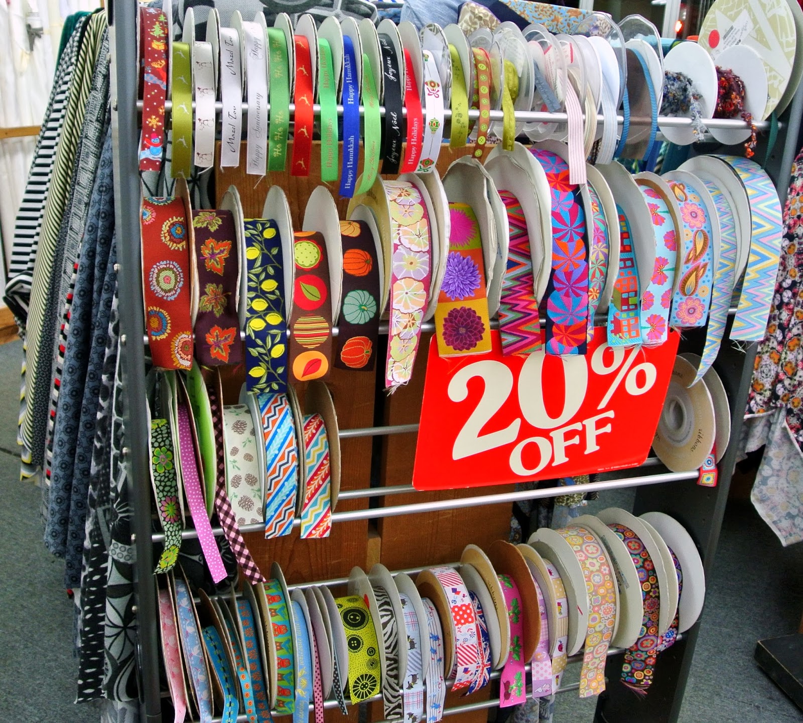 Treadle Yard Goods Ribbon Sale!