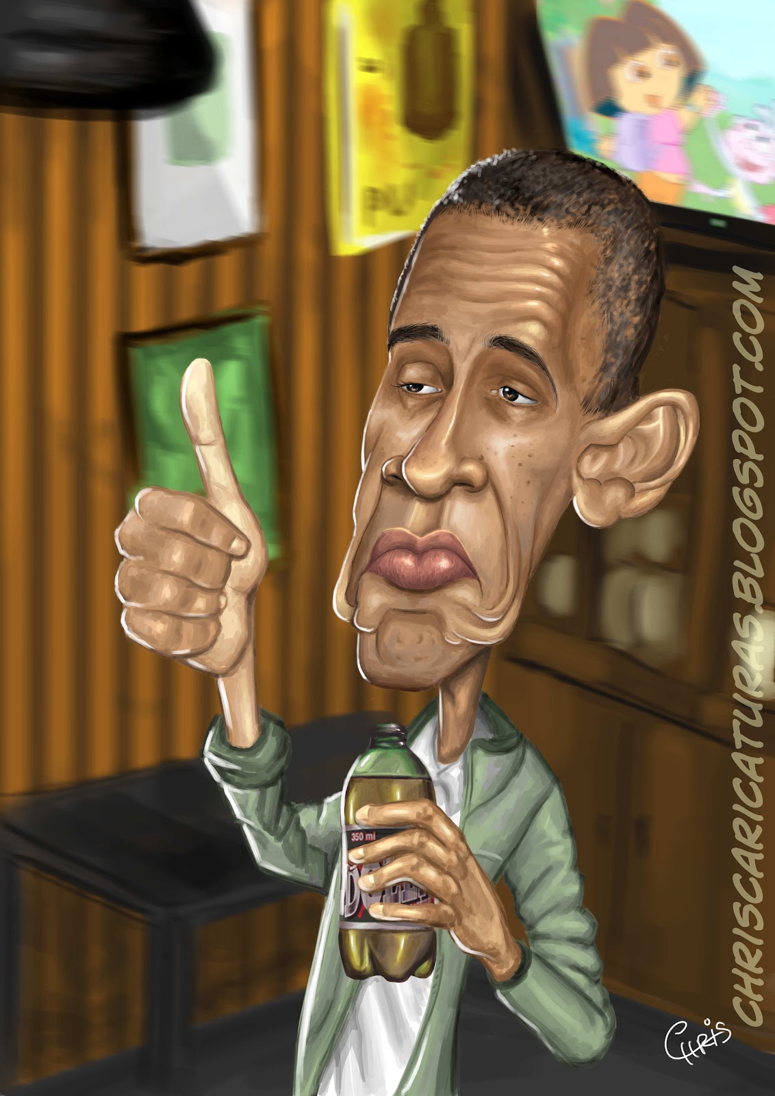 Caricatura Barack Obama