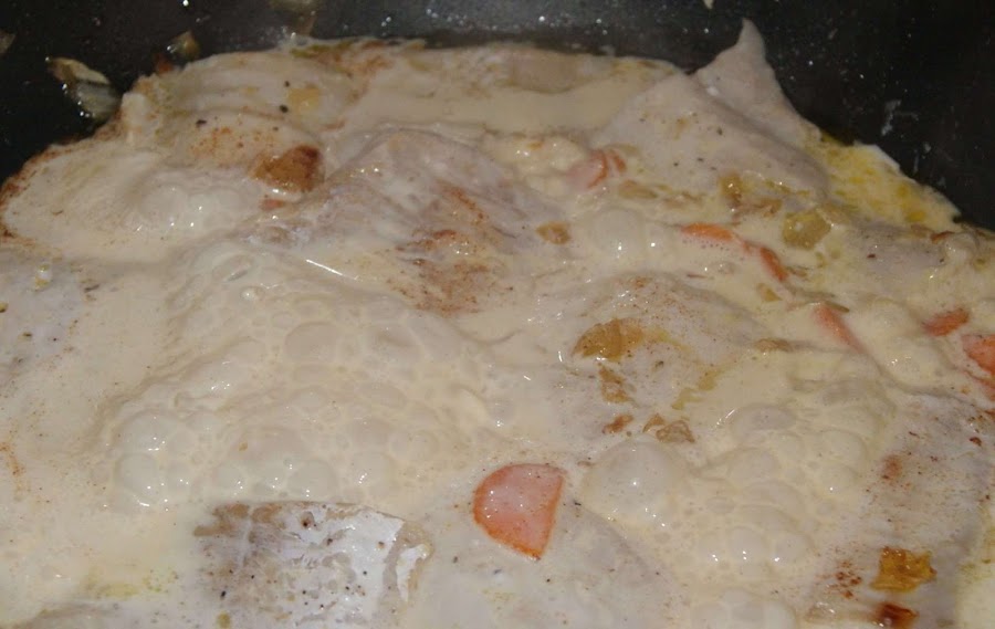 receta de merluza en salsa cremosa paso 3