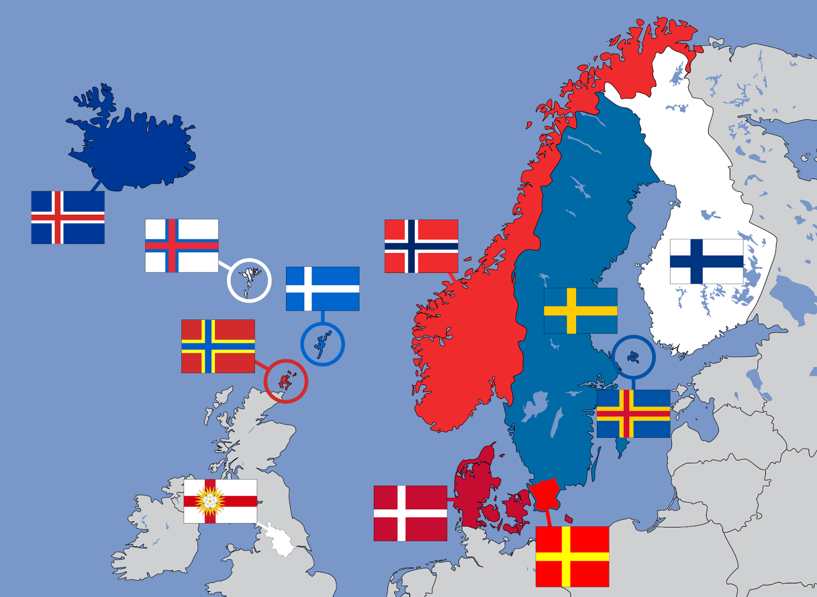 Bienvenue En Europe La Genealogie Des Drapeaux Nordiques