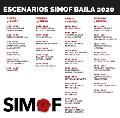 ESCENARIOS SIMOF BAILA 2020 - SEVILLA  - Programación