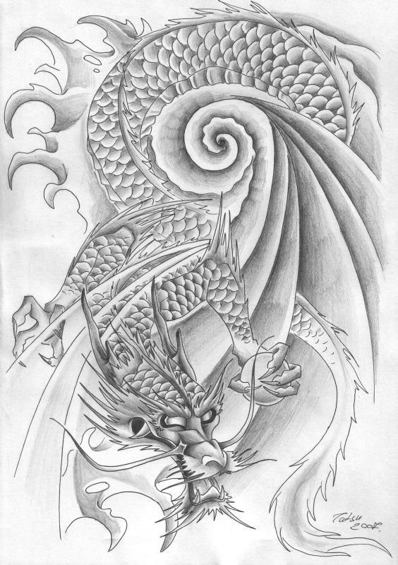 simple dragon tattoos designs. dragon tattoo designs