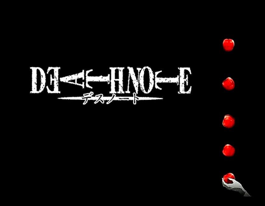 Minimalistic Death Note Logo And Apples Wallpaper 3729  Foolhardi