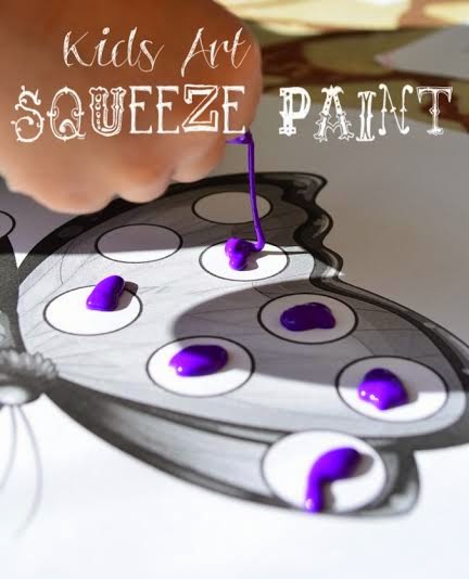 The Practical Mom: Kids Art: Squeeze Paint using Disposable Baggies!