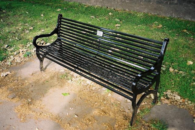 London bench Archbishop's Park Lambeth