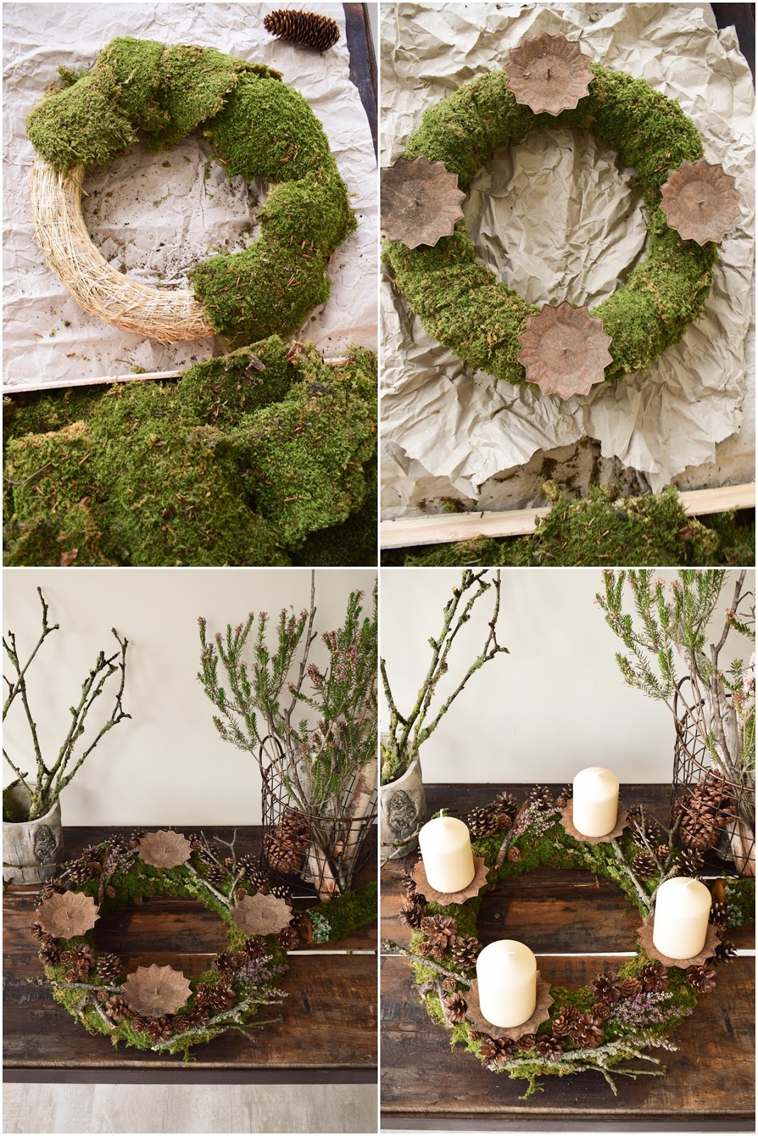 Adventskranz Weihnachtsdeko Selber Machen Anleitung