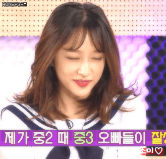 해피투게더 쟁반노래방 혜리,유라,하니,세정,소미.gif | 인스티즈