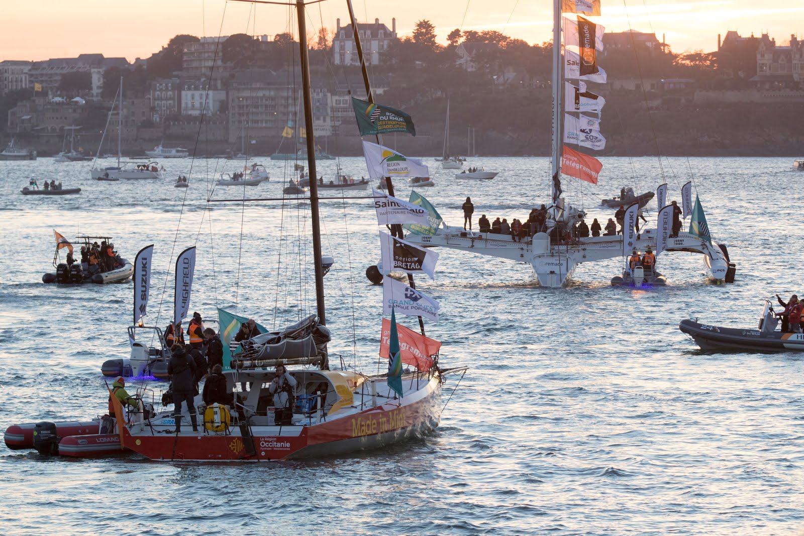 Retour sur le passage des sas pour les skippers de la Route du Rhum 2018 à SaintMalo Images Retour sur le passage des sas pour les skippers de la Route du Rhum 2018 à SaintMalo Images