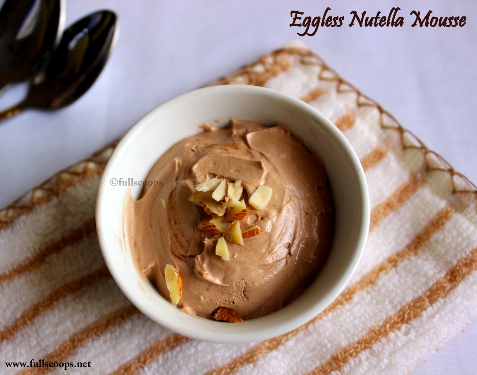 Eggless Nutella Mousse