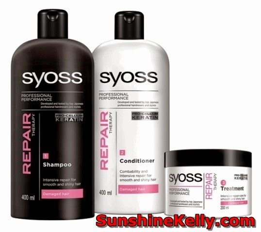 SYOSS Professional Hair Care, Hair Styling in Malaysia, SYOSS hair product, malaysia, hair care, hair styling, SYOSS repair range