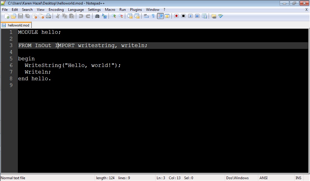 Programming Languages Exhibit: Modula-2: A Pascal's Revision