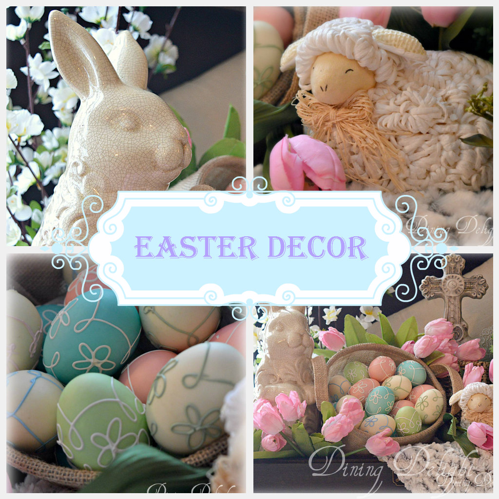 Dining Delight Easter Decor in a Trunk