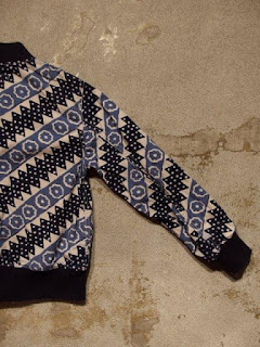FWK by Engineered Garments "Aviator Jacket in Lt.Blue Batik Diagonal St."