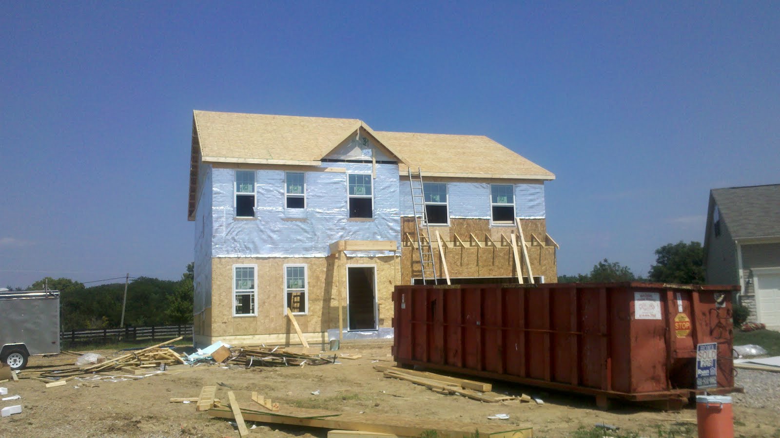 Building a NAPLES with Ryan Homes OHIO Framing Is Complete