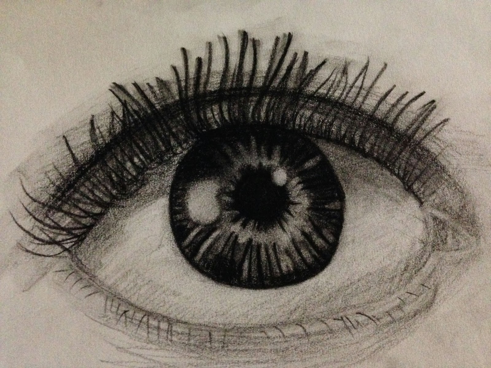 Buy Student Art: Charcoal Drawing Human Eye
