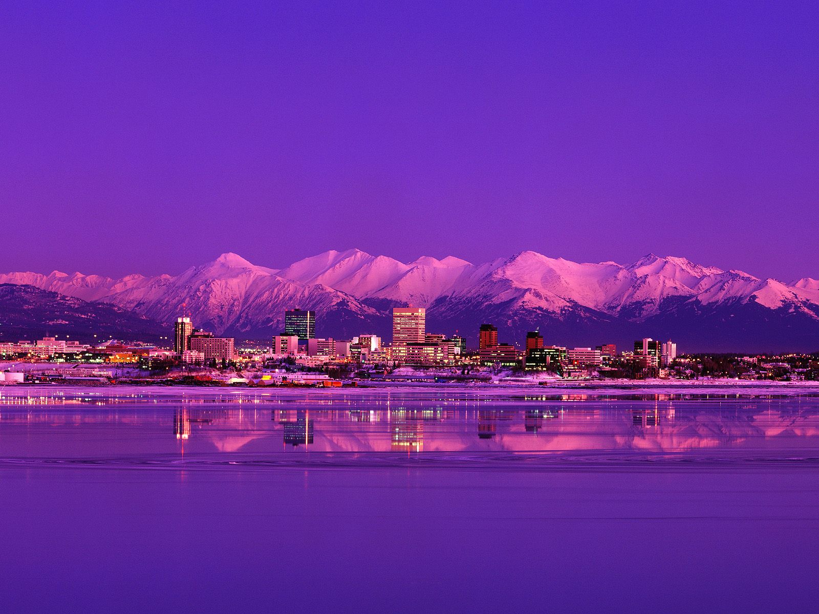 Anchorage Alaska Skyline All World Visits