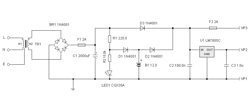 uninterrupted power supply circuit diagram - Electronic ... apc ups transformer winding diagram 