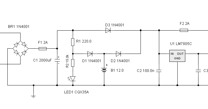 uninterrupted power supply circuit diagram - Electronic Circuit