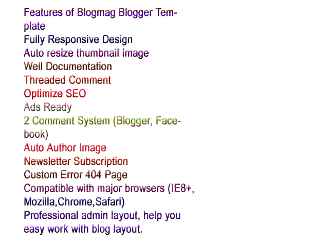 Responsive and seo friendly template