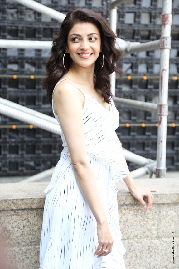Kajal Aggarwal at MLA movie interview