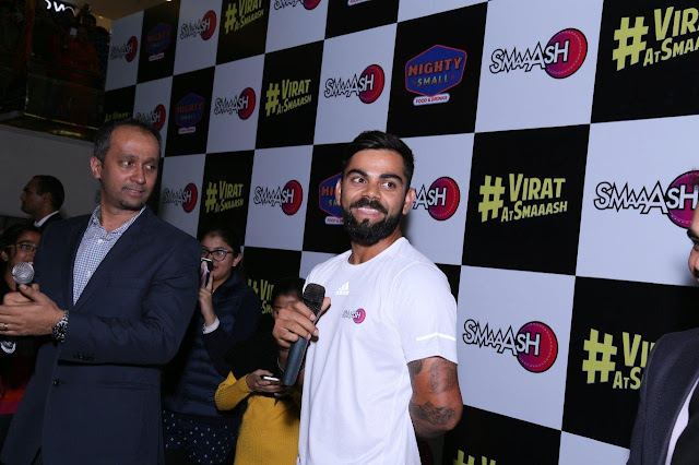 Cricket Icon Virat Kohli visits Smaaash, Ludhiana Cricket Icon Virat Kohli visits Smaaash, Ludhiana
