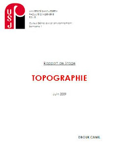 rapport de stage géomètre topographe