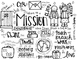 missionaries handout lds missionary clip clipart melonheadz coloring mission quotes printable pages mormon activity missions church sunday printables primary sheet