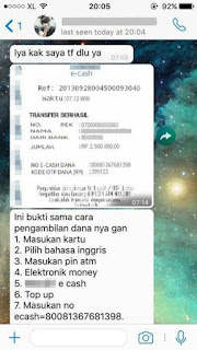 Korban penipuan e cash