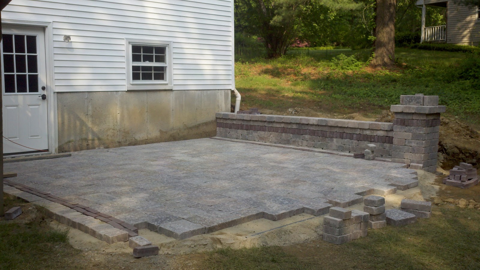 A Changing Home Transform the Yard! A Patio, Wall, Walkway Story
