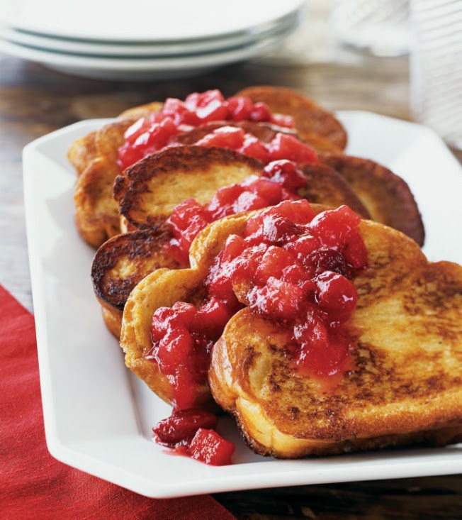 Challah French Toast with CranberryApple Compote Healty Food Recipes