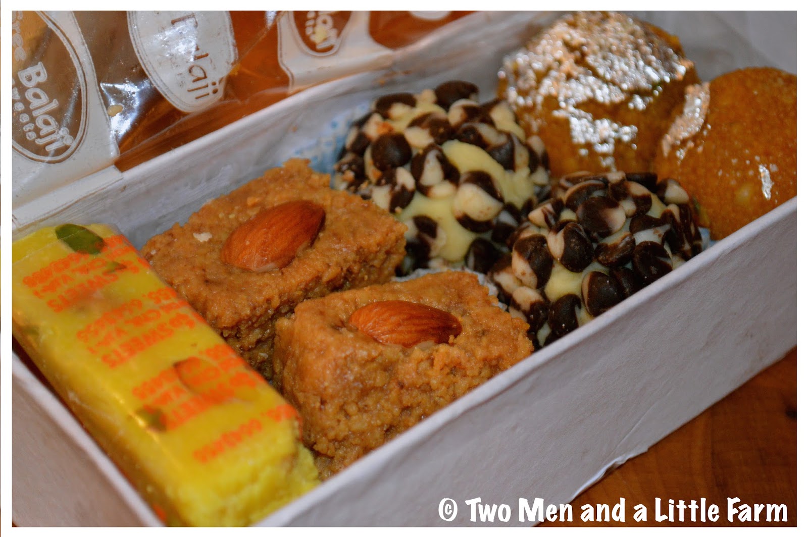 Two Men and a Little Farm GIFT OF INDIAN GHEE SWEETS