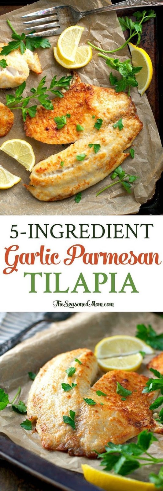 5-Ingredient Garlic Parmesan Tilapia
