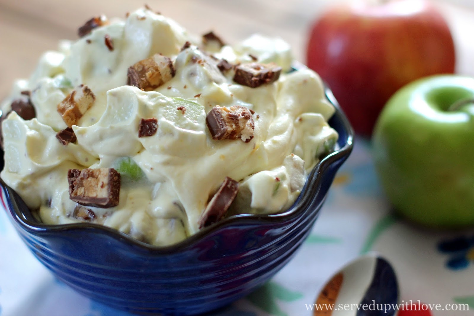 Served Up With Love Snickers Apple Salad