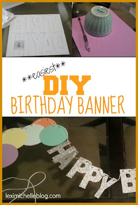 DIY Confetti Birthday Banner