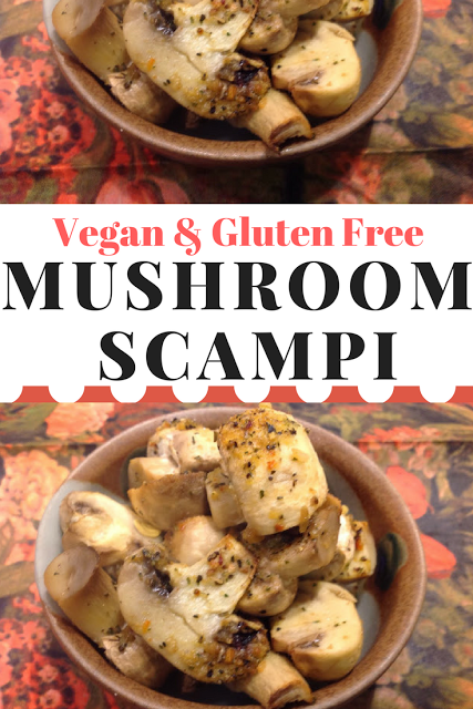 vegan mushroom scampi