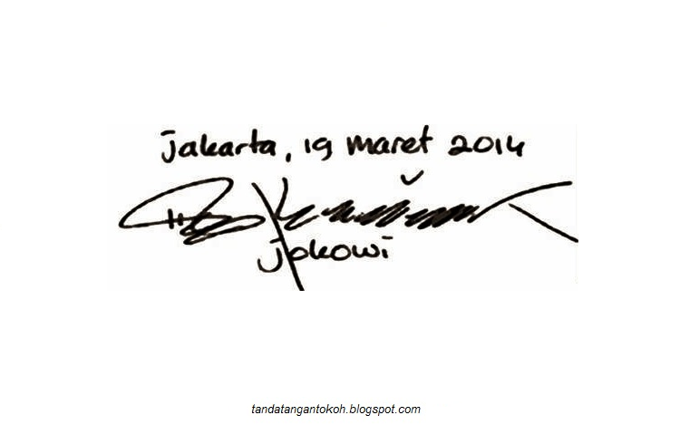 Tanda Tangan Jokowi | Download Lengkap