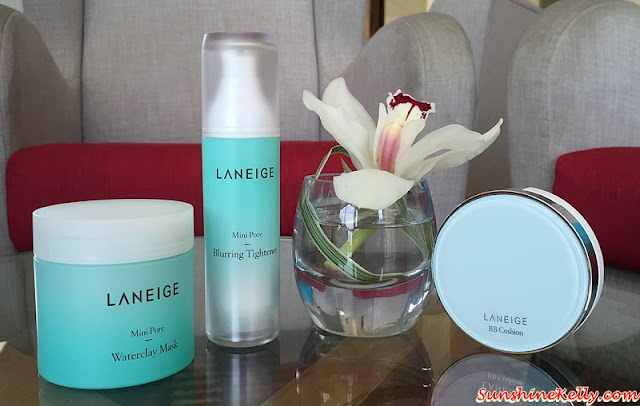 Flawless Makeup in 2.5 Seconds Challenge, Flawless Makeup in 2.5 Seconds, Laneige, Waterclay Mask, Blurring Tightener, BB Cushion Pore Control, Laneige Malaysia, Pore Care Solutions