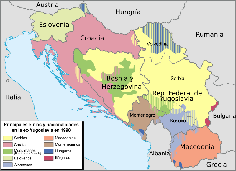 Compartiendo trabajos de 4°B: Cambios en el mapa mundial - Ex Yugoslavia