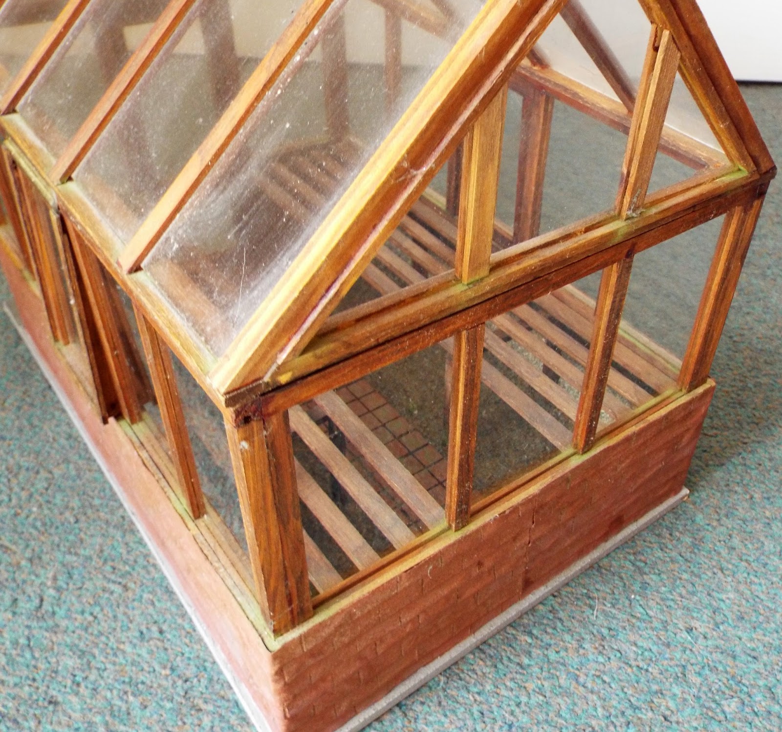 KT Miniatures Journal Vintage Style Miniature Greenhouse For Sale